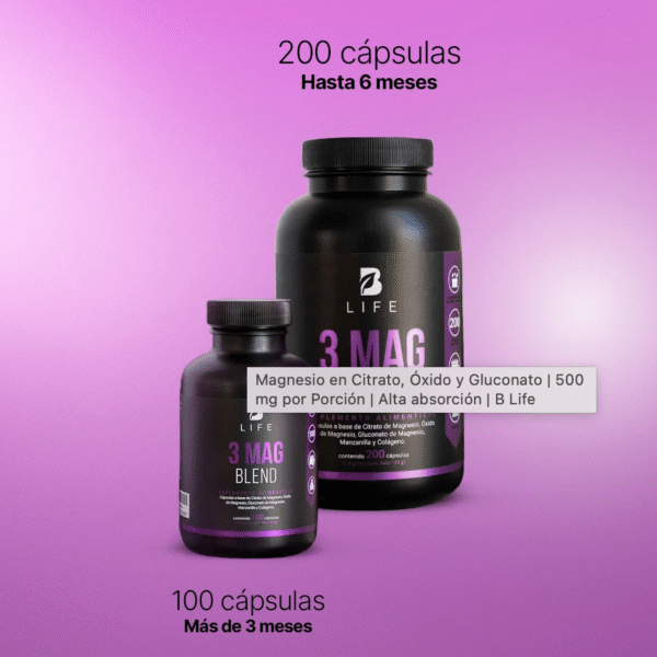 Magnesio en Citrato, Óxido y Gluconato